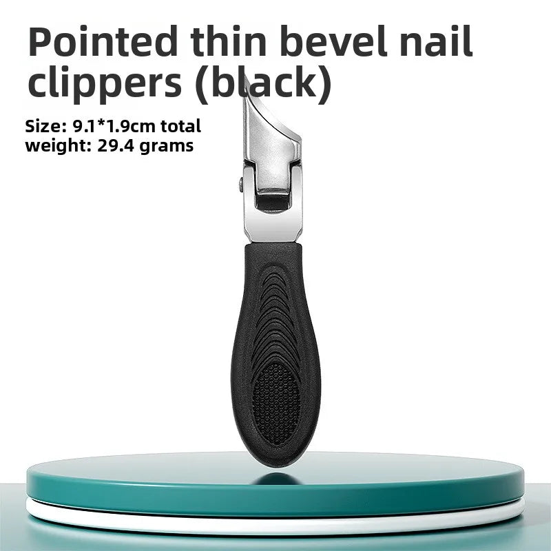 Anti-Splash 25° Slant Edge Nail Clipper Set – High-End Oblique Toenail Trimmers & Precision Tools for Ingrown Nail Care