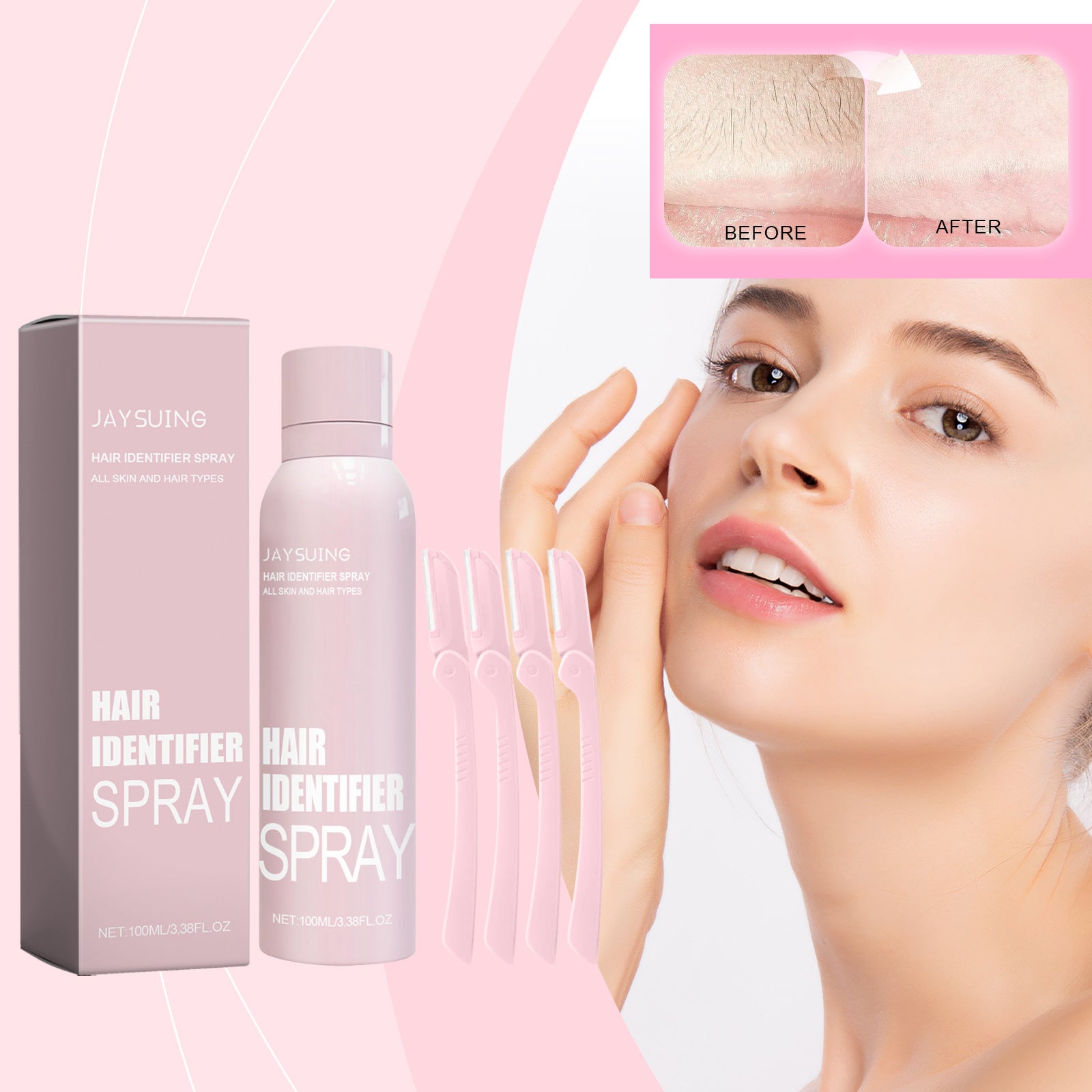 Hair Identifier Spray Set for Face