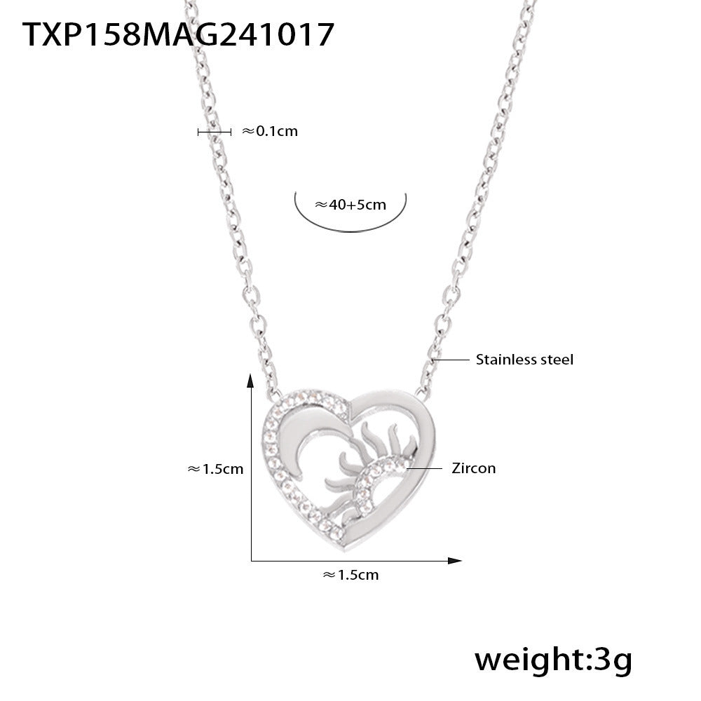 Sun Goddess™ Zircon-Inlaid Pendant Necklace & Bracelet Set