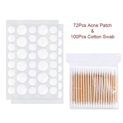 72-720 Pcs Invisible Acne Patches – Hydrocolloid Pimple Stickers for Fast Healing, Spot Concealer & Scar Repair, Waterproof & Anti-Blemish Care