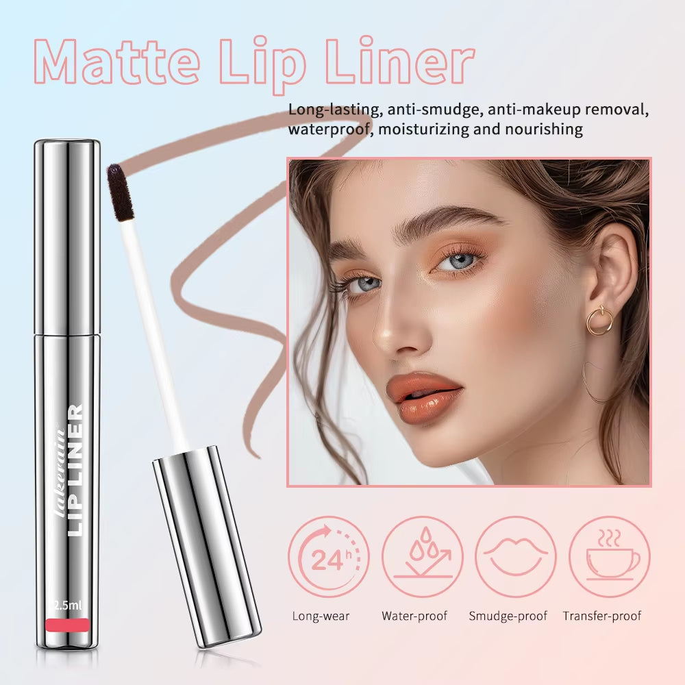 Luxury Matte Waterproof Lip Tint – Long-Lasting Peel-Off Tattoo Lip Liner & Stain