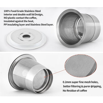 Reusable Stainless Steel K Cups with Scoop
